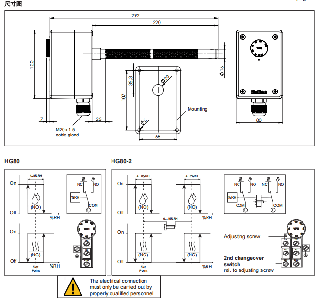 盖加美Galltec+mela HG80湿度温度传感器批发