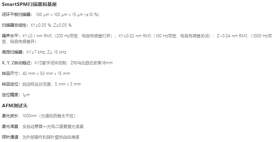 HORIBA XploRA Nano参数